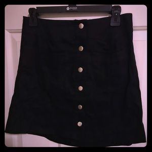 Black button-up skirt